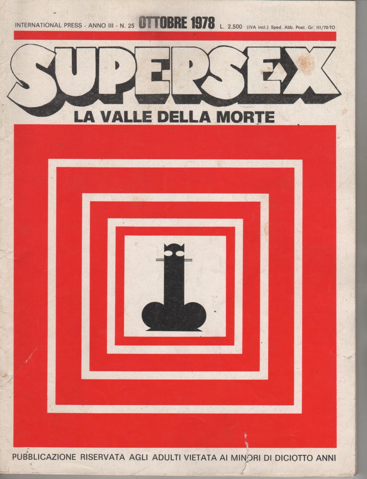 SUPERSEX  N. 25    LA VALLE DELLA MORTE