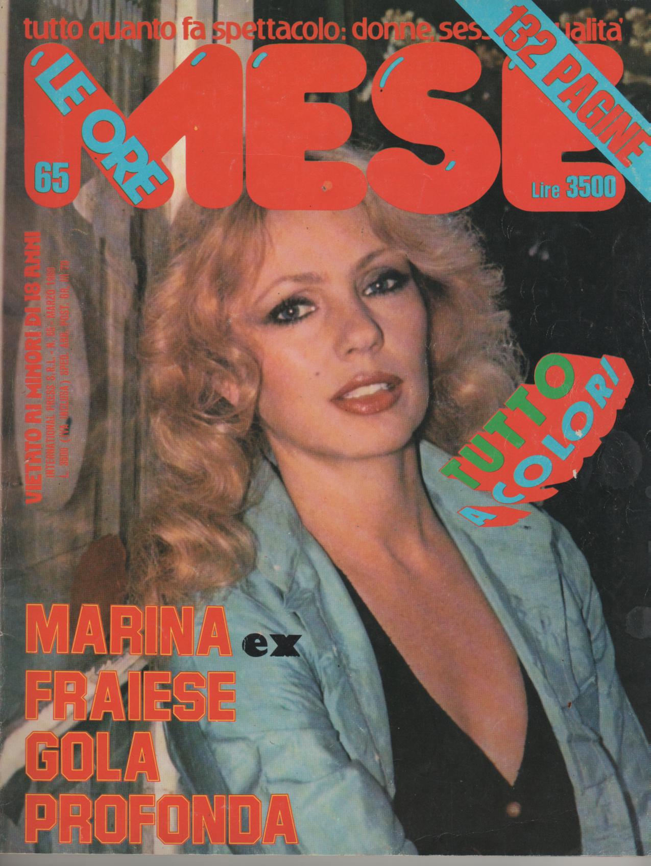 MESE LE ORE  # 65  / 1980  con  MARINA HEDMAN FRAIESE LOTAR