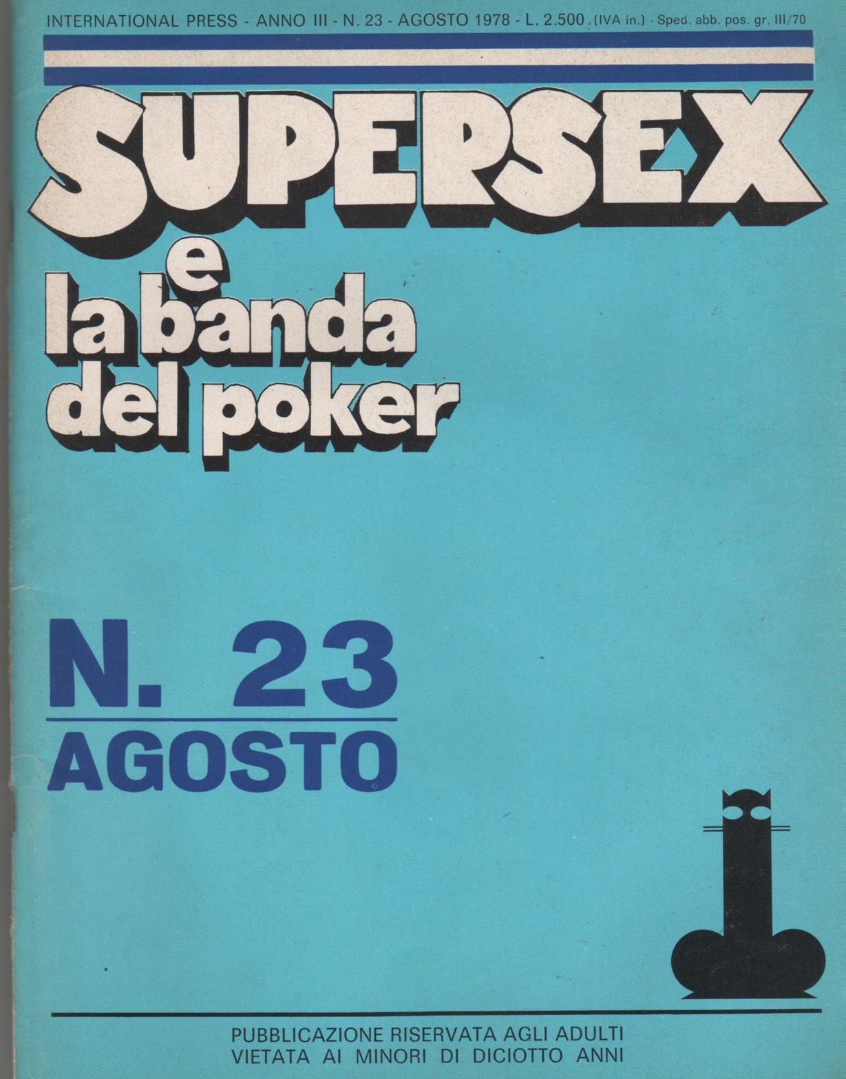 SUPERSEX  N. 23    SUPERSEX E LA BANDA DEL POKER