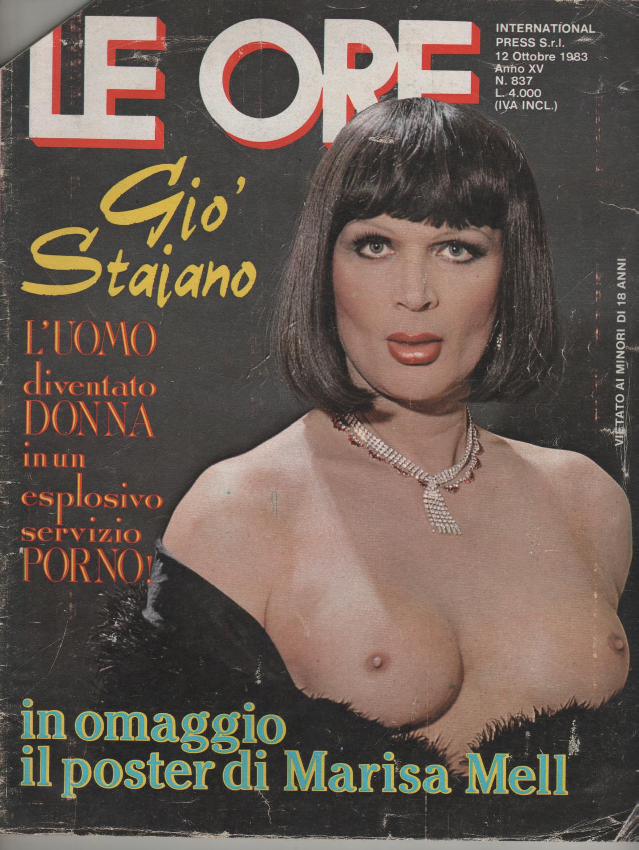 LE ORE  # 837 / 1983  GIO' STAJANO l'uomo diventato donna