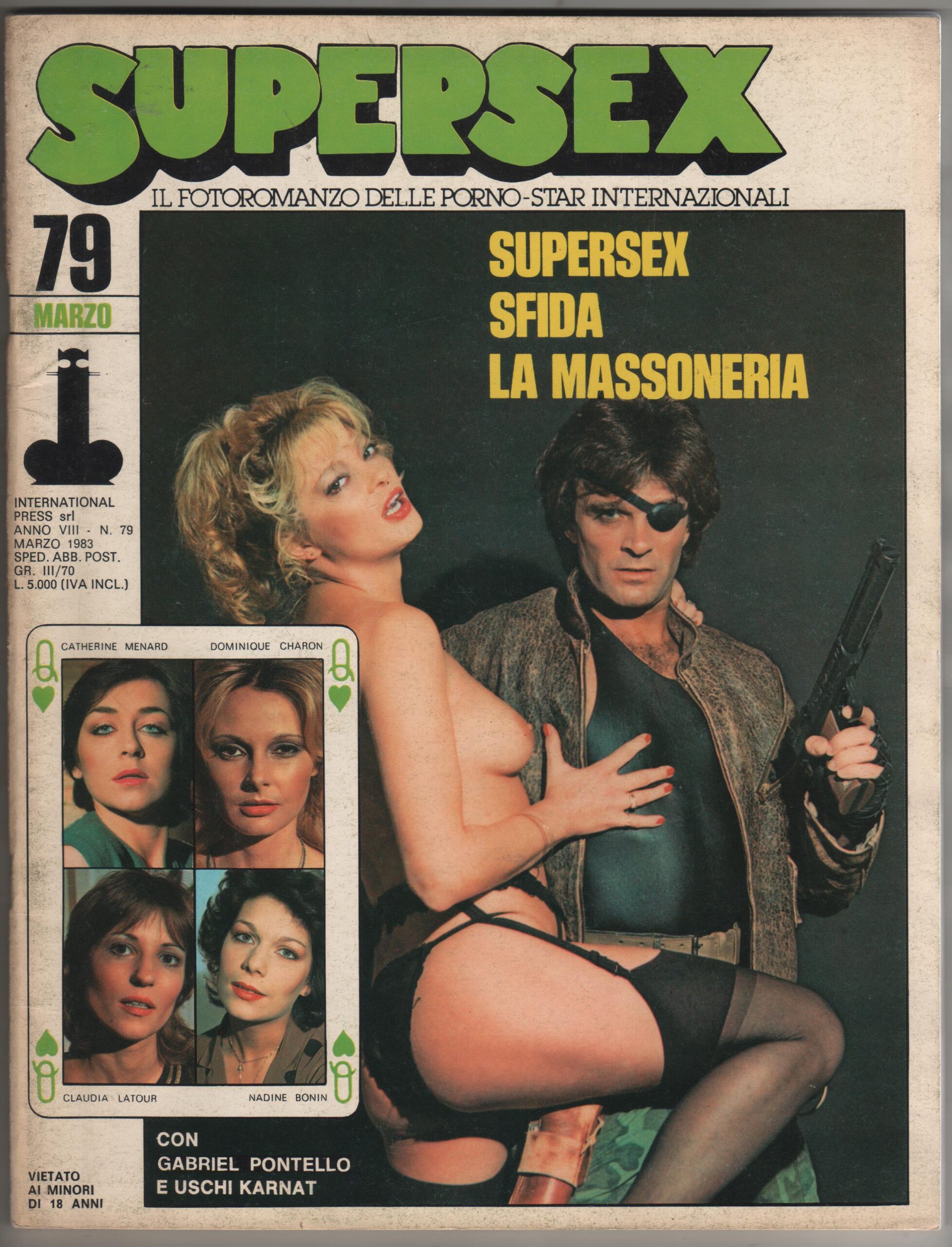 SUPERSEX  N. 79   SUPERSEX SFIDA LA MASSONERIA