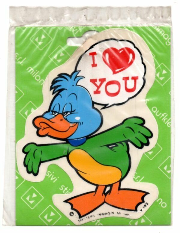 adesivo PAPEROTTO INNAMORATO sticker autocollant pegatina aufkleber MASTERS 1985