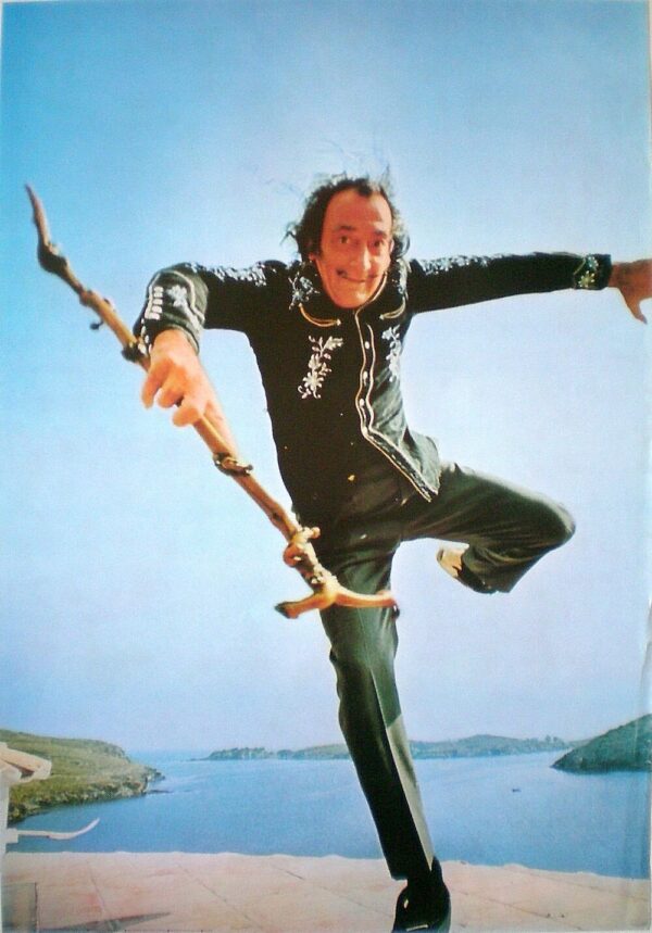ORIGINAL POSTER VINTAGE '70 SETTANTA SALVADOR DALI' THE GENIUS ARTE SURREALISMO